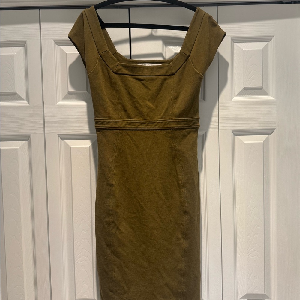 Diane Von Furstenberg Olive Midi Dress